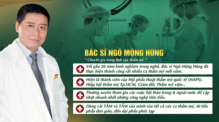 Bệnh viện thẩm mỹ Ngô Mộng Hùng là top 3 cơ sở nâng ngực uy tín hàng đầu trong nước