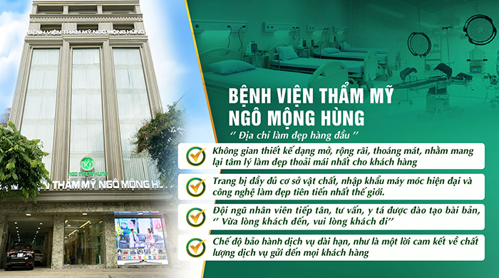 Bệnh viện thẩm mỹ Ngô Mộng Hùng - Địa chỉ “gửi ngực đặt tiền” đáng tin cậy của 99% chị em