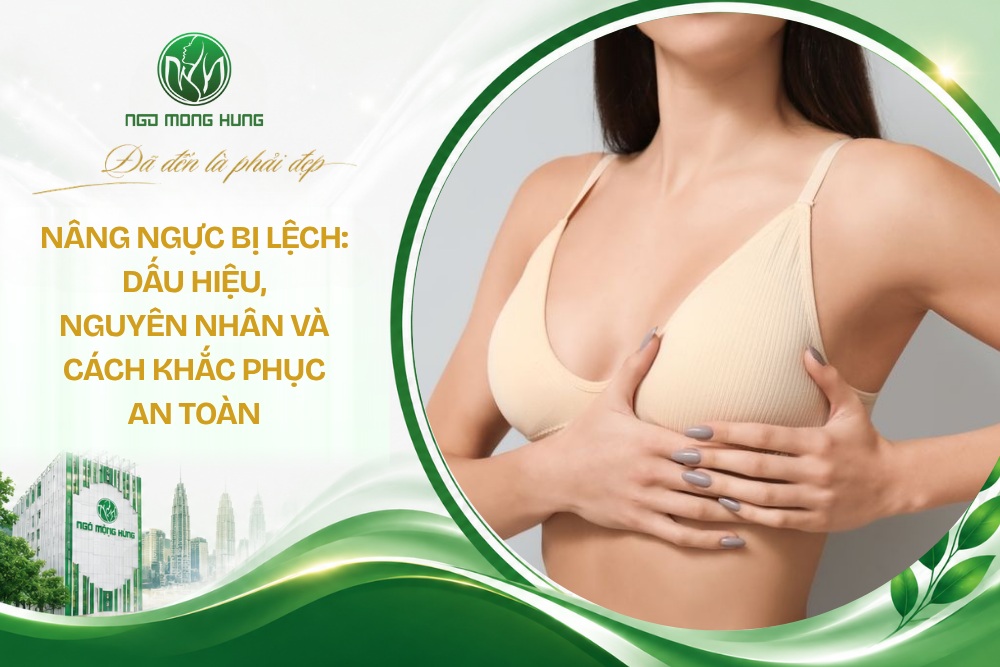 Nâng ngực bị lệch: Dấu hiệu, nguyên nhân và cách khắc phục an toàn